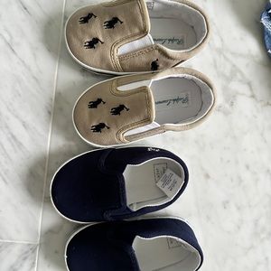 12-18 mo shoes. 2 gap. One Ralph lauren. One carters. All unworn
